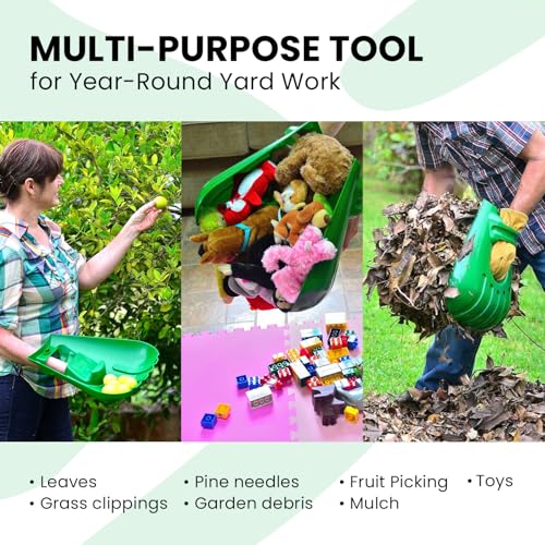 GARDEASE Leaf Scoops, Ergonomic Large Hand Held Rakes for Yard (1 Pair)