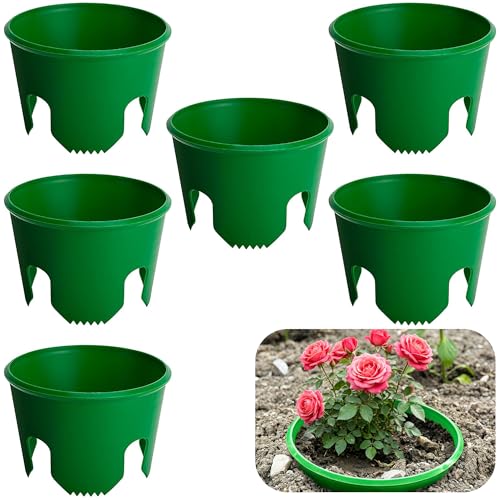 EBaokuup 6 Pcs 7 Inch Planting Grow Rings-Planting Protective Round Edging to Separate Rock and Pest-Planting Rings for Vegetables, Herbs and Flowers - color: 7 Inch