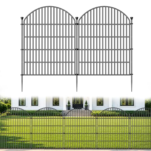 No Dig Garden Fence Panels, Dog Fence Outdoor for Yard, 12 Pack - size: 32in(H) x 29ft(L)
