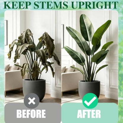 5PCS Plant Supports, 4.3 Inch Metal Stem Support Holders Plant Stabilizer