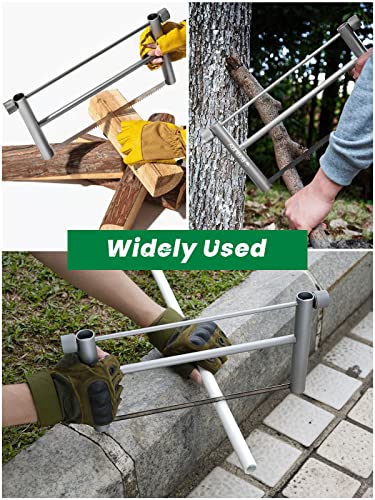 BIBURY Aluminium Alloy Folding Hand Saw, with 2pcs Replaceable 12.4” Blade