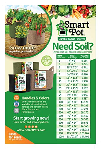 Smart Pots 2-Gallon Smart Pot Soft-Sided Container, Black - color: Black, size: 2-Gallon