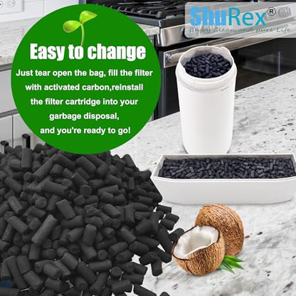 2Pcs Filter Refills for Lomi Smart Composter Top & Back Filter Slots