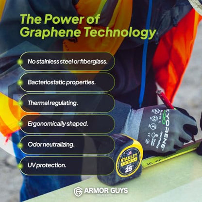 Armor Guys 00-810 Kyorene Pro Graphene Gloves – ANSI A1, Large, 3 Pairs - size: Large (Pack of 3)