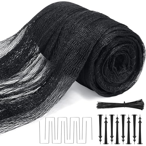 8 X 100 Ft Garden Netting, 5/8in Mesh Heavy Duty Bird Netting for Vegetable, Fruit Trees, Blueberry Bush Protection, Reusable Poultry Netting Against Birds, Deer, Rabbit and Cat, Chicken Coop Net - size: 8 X 100 Ft