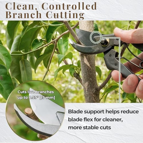 Wablade Japanese Pruning Shears, Bypass Garden Pruner 7.9", Made in Japan - style: Standard Model