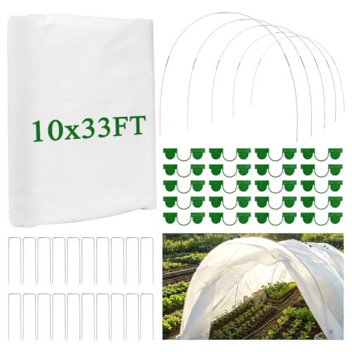 10x33FT Plant Covers Freeze Protection Garden Netting Kit 1.2oz/yd²