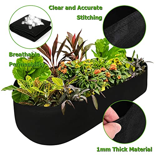 Fabric Raised Garden Bed, Garden Grow Bag for Vegetables, 2 x 4 ft - size: 4×2×1ft
