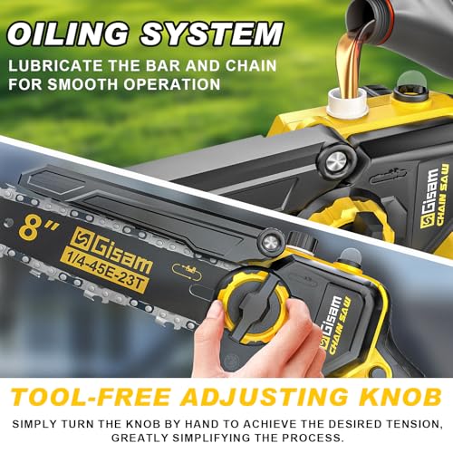 6-in-1 Cordless Pole Saw & Hedge Trimmer Combo & Grass Shear with Extension Pole Garden Tool with 2 * 4.0Ah Battery,180°Adjustable Angle,16Ft Reach,for Shrubs Pruning