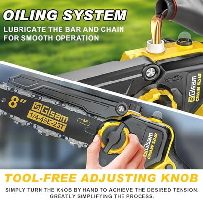 6-in-1 Cordless Pole Saw & Hedge Trimmer Combo & Grass Shear with Extension Pole Garden Tool with 2 * 4.0Ah Battery,180°Adjustable Angle,16Ft Reach,for Shrubs Pruning
