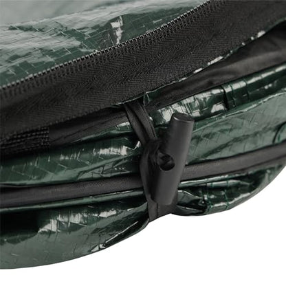 Wakeman Pop Up Outdoor Garbage Can, Black, 29.5 Gallon - color: Green, size: 29.5-Gallon