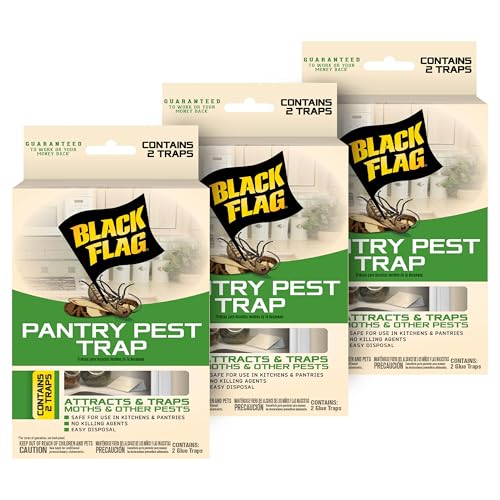 Black Flag Pantry Pest Trap, 2 Count Insect Traps, 3 Pack - size: 6 Count (Pack of 3)