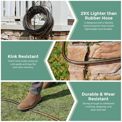 Giraffe Tools Garden Hose 5/8", 6ft Short Garden Hose - size: 6FT Male Female