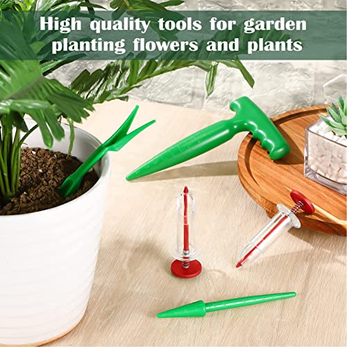 6Pcs Mini Sowing Seed Dispenser, Seed Planter Tool, Handheld Seed Planter, Mini Hand Seed Spreader, Seed Sower Tool, Garden Seed Planter, Small with Seedlings for Spreading Seed Spreader