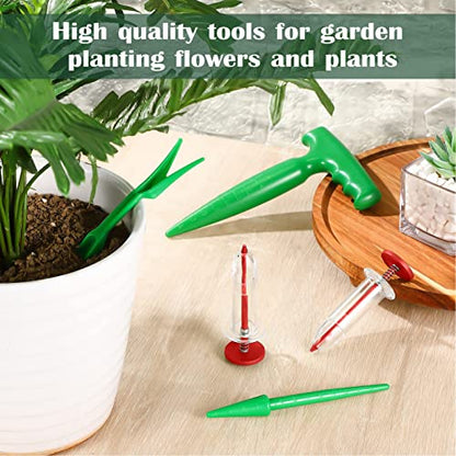 6Pcs Mini Sowing Seed Dispenser, Seed Planter Tool, Handheld Seed Planter, Mini Hand Seed Spreader, Seed Sower Tool, Garden Seed Planter, Small with Seedlings for Spreading Seed Spreader