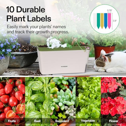 VIVOSUN Self-Watering Planters, 6-Pack 10.5 in Window Herb Planter Box - size: 6