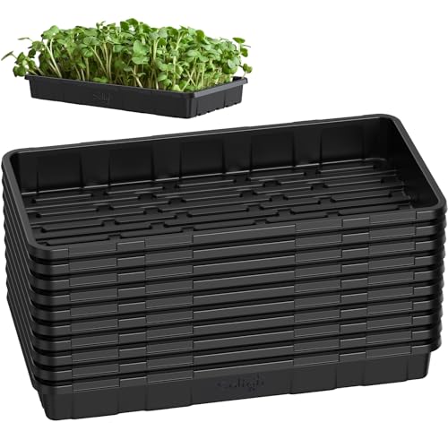 SOLIGT Extra Thick Heavy Duty 10 Pack 1020 Seed Starting Trays - size: 1020