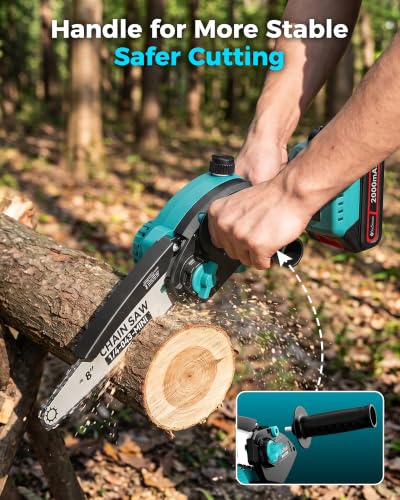 8" Electric Pole Saws for Tree Trimming, 1000W Brushless Motor - color: Dark Blue