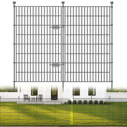 No Dig Garden Fence Outdoor for Yard, 48in (H) x 23.6ft(L) - size: 48 in(H) X 23.6 ft(L)