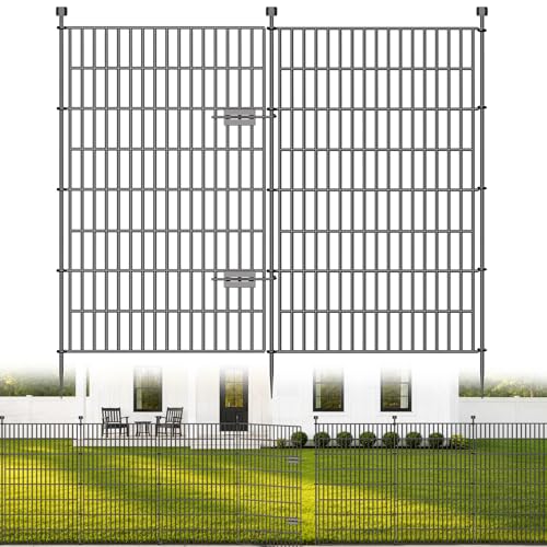 No Dig Garden Fence Outdoor for Yard, 48in (H) x 23.6ft(L) - size: 48 in(H) X 23.6 ft(L)