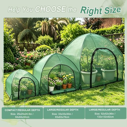4.3x4.3x3FT Mesh Plant Cover w/Zipper for Raised Bed Seedling Vegetables - color: Mesh