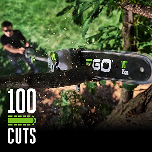 EGO Power+ Pole Saw for Tree Trimming, Cordless Electric Pole Saw with Telescopic LED Cut Line Indicator, Includes 56V 2.5Ah Battery and Charger - PS1001 - style: Pole Saw w/2.5Ah Battery