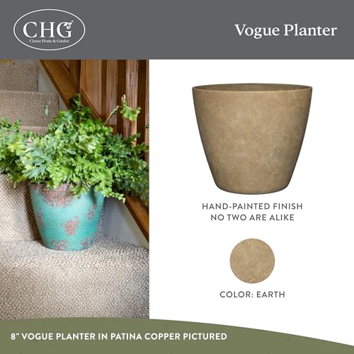 8" Vogue Planter in Earth - color: Earth, size: Vogue 8"