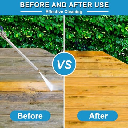 High Pressure Washer Extension Wand, Upgraded 2-in-1 Hydro Jet Hose Nozzle High Pressure for Car, 2026 New Water Arrow Sprayer, Jet Gutter Cleaning Tools for Patio Garden Outdoor Cleaning, Blue