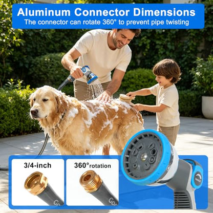 Retractable Garden Hose Reel, 1/2 in x 65 ft Wall Mounted Hose Reel - color: Light Gray, size: 1/2 in x 65 ft