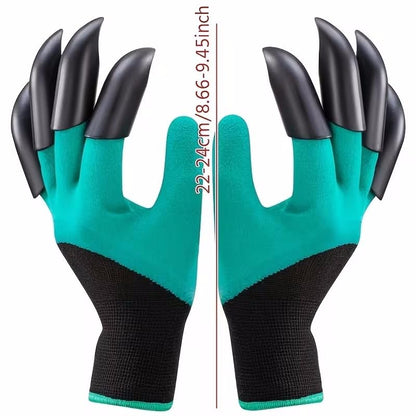 Garden Gloves With Claws One Size Ambidextrous finished Grip Durable Claw Tips for Digging Planting Weeding Yard Work