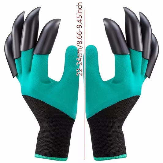 Garden Gloves With Claws One Size Ambidextrous finished Grip Durable Claw Tips for Digging Planting Weeding Yard Work