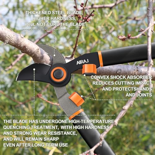 21" Bypass Loppers for Tree Trimming Heavy Duty, 2" Cut Tree Branch Cutter - size: 21''