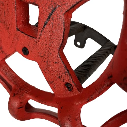 Zeckos Garden Hose Holder Faucet Spigot 11 Inch Cast Iron Red - color: Spigot - Red