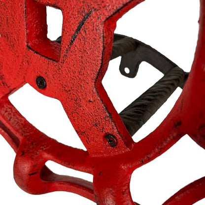 Zeckos Garden Hose Holder Faucet Spigot 11 Inch Cast Iron Red - color: Spigot - Red