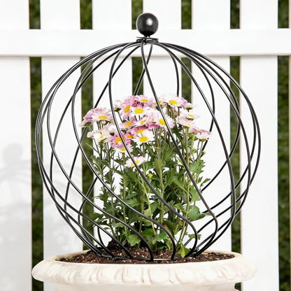 21” Garden Obelisk Trellis for Climbing Plants – Ideal for Vines & Roses - size: 21" x 7"