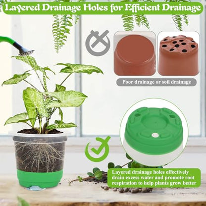 Caffox 55PCS Reusable Seed Starter Kit Includes 30 Packs 3.5" Clear Nursery Pots with Silicone Base, Repotting Mat, Gardening Gloves, Plant Labels and Seedling Tools for Easy Transplant - size: 3.5 Inch Clear Nursery Pots