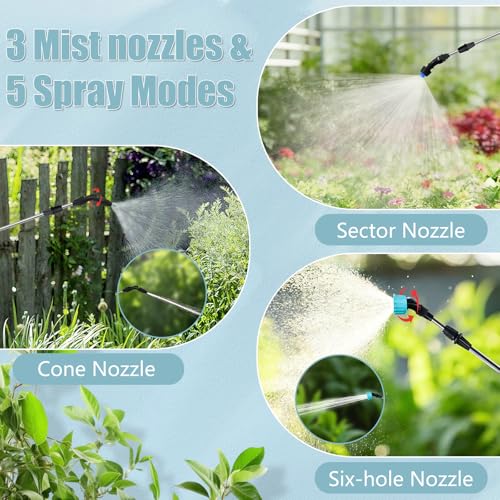 Battery Powered Sprayer 1.35 Gallon, Electric Pump Garden Sprayer in Lawn - size: 1.35