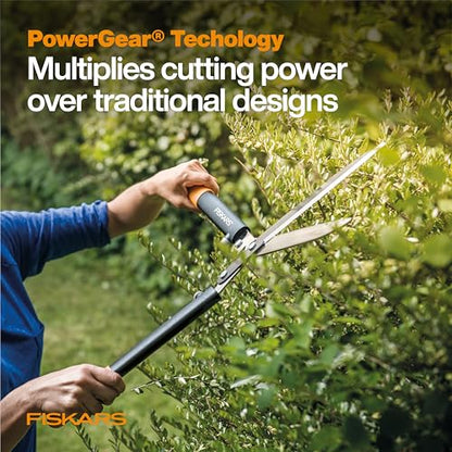 Fiskars 23" PowerGear Garden Hedge Shears, 10" Stainless Steel Blades - style: 23" PowerGear