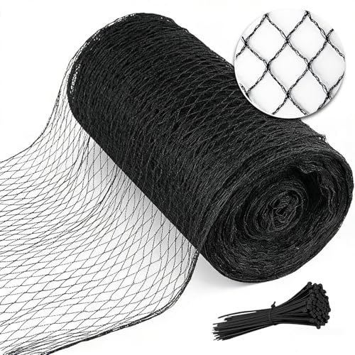 Bird Netting 7.5x100 FT, 1/2" Mesh Heavy Duty Garden Netting - size: 7.5' x 100'