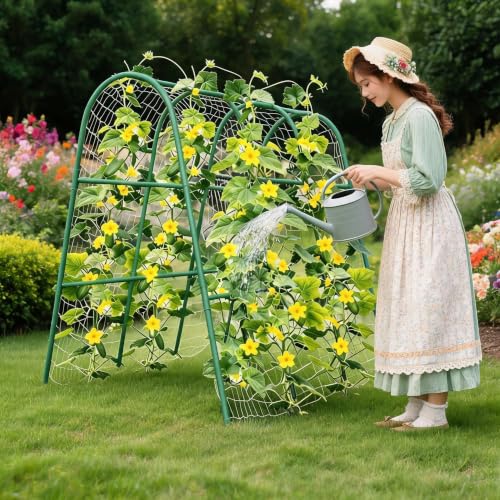 Garvee Garden Arch Trellis for Raised Beds, 4 FT - size: 4x4x2 Ft