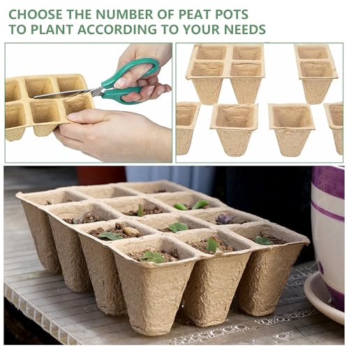 240 Cells Seed Starter Tray, 20 Pack Plant Starter Kit - size: 240 Cells, 20 Packs
