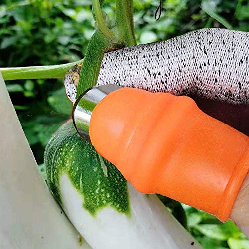 Upgrade Garden Silicone Thumb Knife, Harvesting Plant Tool, Gardening Gifts, Finger Picking for Trim Vegetable Gardening and Kitchen Help (S) - size: Small