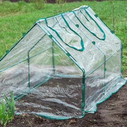 Greenhouse Clamps for 9/16inch PVC Pipe, 12pcs Greenhouse Film Clamps Shading Net Rod Clip Garden Hoops for Row Cover, Greenhouse Plastic Sheeting(Dark Green)