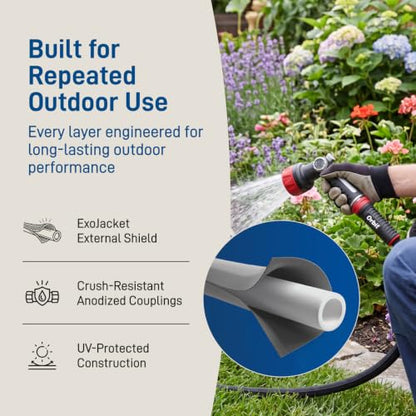 Orbit Pro ExoJacket Heavy Duty Water Hose, 100 ft x 5/8 in - 22130 - size: 100 Ft, style: Pro ExoJacket
