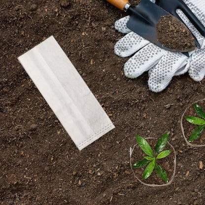 Plant Grow Bags, 400pcs Plant Nursery Bag 5.5 x6.3 Inches, Fabric Seedling Pots Non-Woven Pouch for Potato, Flower, Tomato Plant Starts & Clones, Fruit Protection Bags Home Gardening Supply - color: White, size: 5.5"x6.3"/Pack of 400