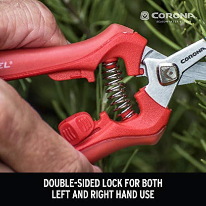 Corona FS 3214D ComfortGEL Leaf & Stem Micro Snips, Pack of 1, Orange - size: Pack of 1