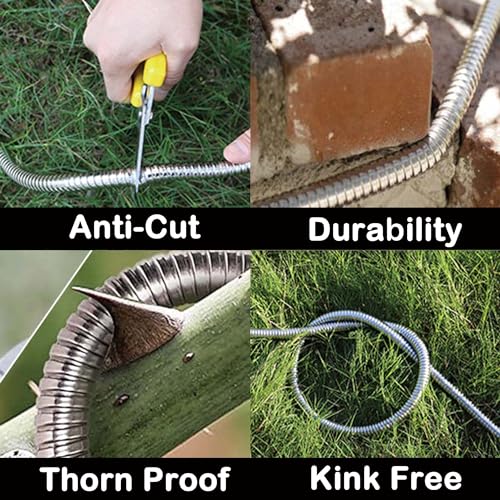 20FT Stainless Steel Garden Hose, 3/4 GHT Male to Female - size: 20FT