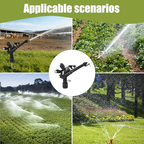 360 Rotating Irrigation Sprinkler Plastic Thread for Farm Garden Watering