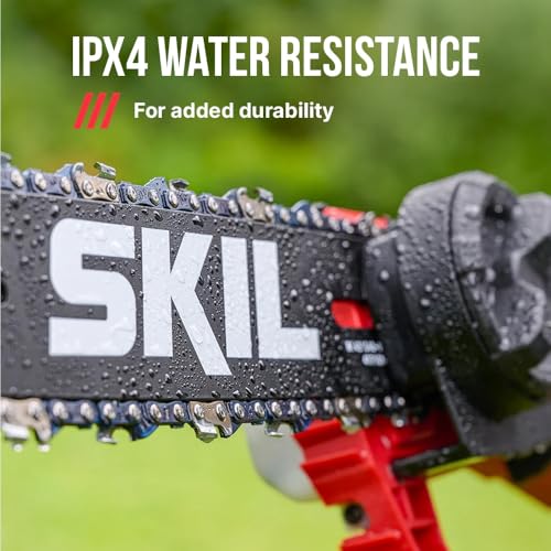 SKIL PWR CORE 40 Brushless 40V 10'' Pole Saw Kit with Over 9ft. Telescoping Shaft & Angled Head, Includes 2.5Ah Battery and Auto PWR Jump Charger - PS4561C-10 - style: 40V 10" Pole Saw Kit
