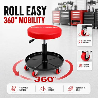 PowerSmart 330 LBS Capacity Roller Seat with 18"-23" Adjustable Height
